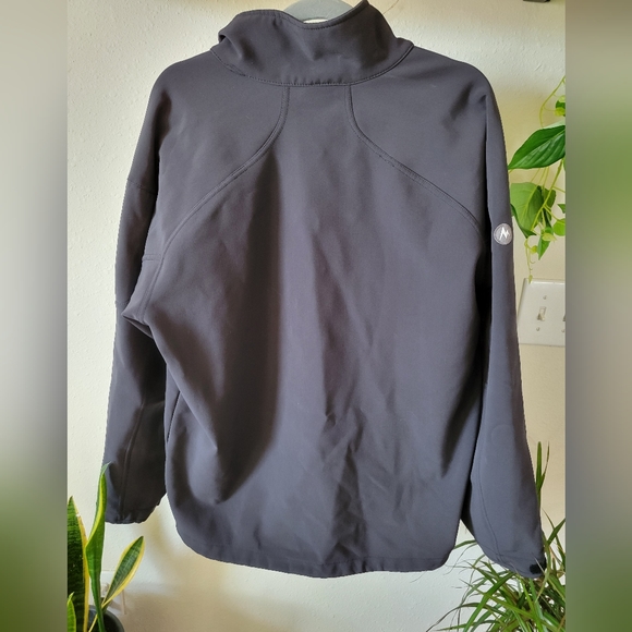 Marmot Men's Black Alsek Softshell Full Zip Jacket Size L - Picture 3 of 9